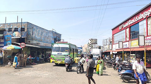 The 100-year-old old bus stand located near Kamaraj Valaivu in Perambalur. Express