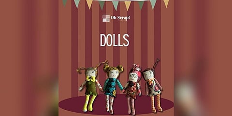 The comfort dolls, priced at `800 each, hope to help buyers ferry through anxious and fearful times, say Oh Scrap Madras founders. (Photo | Oh Scrap Madras Instagram)