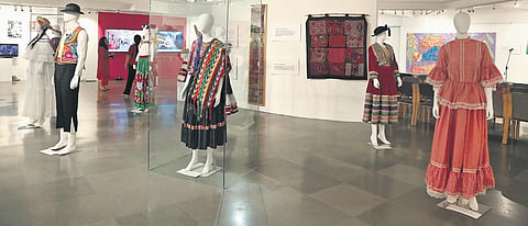 A gallery view of the clothes on display.