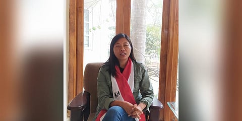 NDPP's Dimapur-III candidate Hekani Jakhalu. (Photo | Special Arrangement)