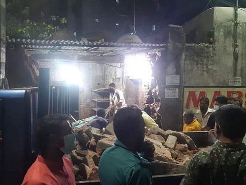 In this file image, view of ISKCON Radhakanta temple in Bangladesh's Dhaka which was vandalized early last year (2022). (Photo | Twitter)