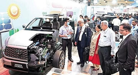 Visitors at the India Energy Week in Bengaluru | NAGARAJA GADEKAL