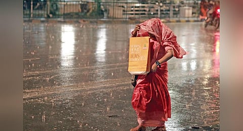 Unexpected summer showers on Wednesday evening brought the much-needed respite to Kochi | Nishad T Ummer 