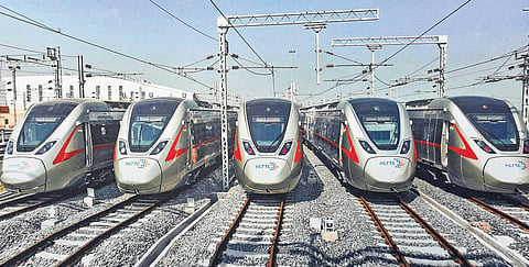Metro trains. Image used for representational purpose  (Photo| PTI)