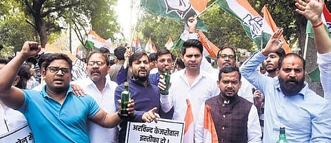 BJP and Congress demanded the resignation of Chief Minister Arvind Kejriwal on Wednesday. 