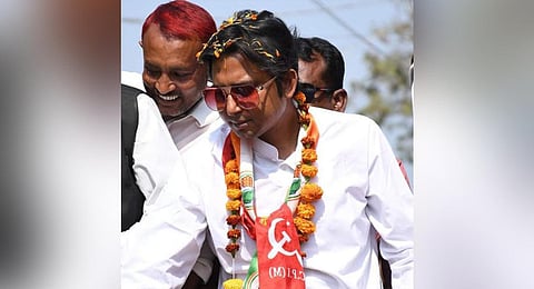 CPIM backed Congress candidate Bayron Biswas has won the Sagardighi bypoll. (Photo | Twitter)