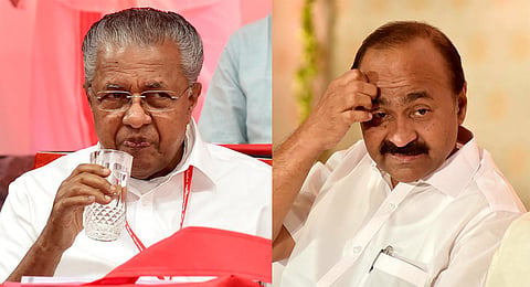 Kerala Chief Minister Pinarayi Vijayan and Leader of Opposition V D Satheesan. 