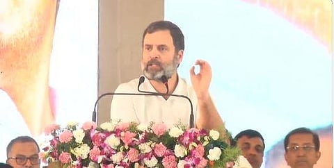 Senior Congress leader Rahul Gandhi in Belagavi on March 20, 2023. (Video grab)