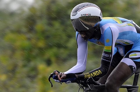 Rwandan cyclist, Jean Bosco Nsengimana. (Photo | AFP)