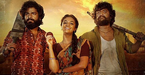 A still from  Telugu star Nani's pan-India film 'Dasara'. (Photo | IMDb)