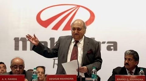 Keshub Mahindra, a pioneer of the Indian auto industry and Mahindra & Mahindra Ltd Chairman Emeritus. (Photo | PTI)