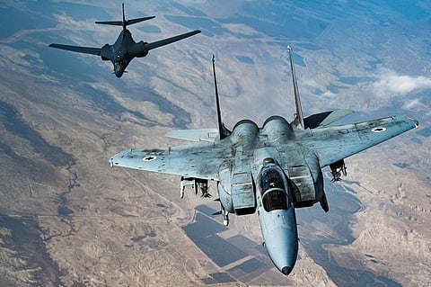A file photo of US Air Force's B1-B bomber used for representative purposes only. (Photo | AP)