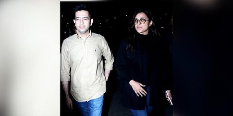 Aam Aadmi Party's Rajya Sabha MP Raghav Chadha and actress Parineeti Chopra