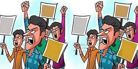 Protests illustration. (Express Illustration)