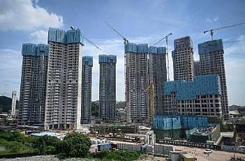 The under-construction housing complex by Chinese property developer Poly Group in Dongguan, in China's southern Guangdong province. (File Photo | AFP)