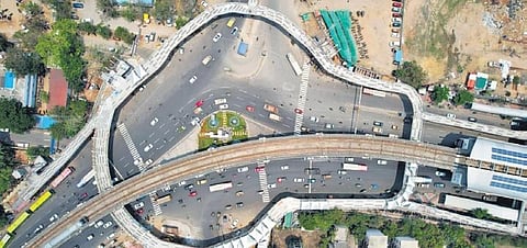 Elevated Skywalk (Boardwalk) at Uppal Crossroads. (File Photo)