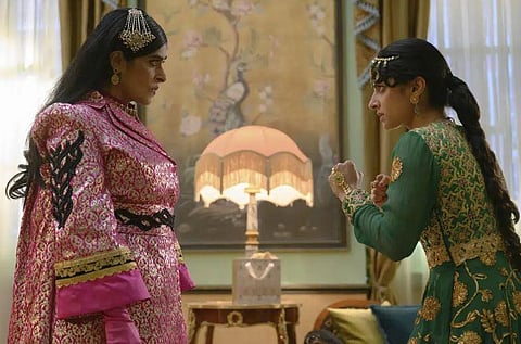 This image released by Focus Features shows Nimra Bucha, left, and Priya Kansara in a scene from 'Polite Society.' (Photo | AP)