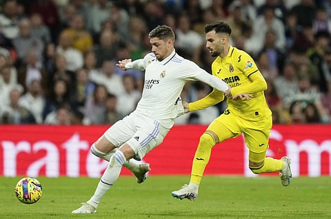Federico Valverde (left) and Álex Baena (right) reportedly got into it after a Real Madrid-Villareal match. (Photo | AP)