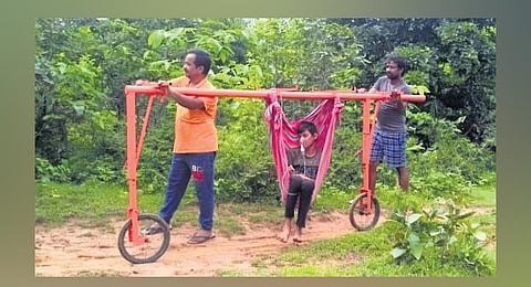 Doli Ambulance’ has been designed to assist people living in remote forest areas where there are no roads