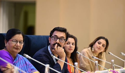 Representational Image: Actor Aamir Khan during the National Conclave on Mann Ki Baat @100 in New Delhi. (Photo | Shekhar Yadav, EPS)