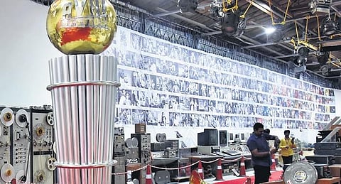 The iconic AVM Studios, a founding pillar of Tamil cinema.