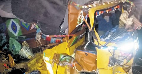 An image from the accident site. (Photo | Express)