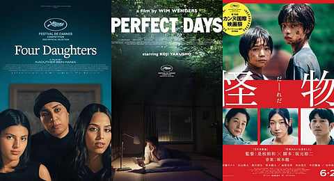 Some of the films competing for the top prize at Cannes.