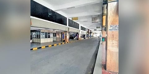 ​  The Jayanagar bus terminal was shut down for several hours on Saturday morning | Chetan MG  ​
