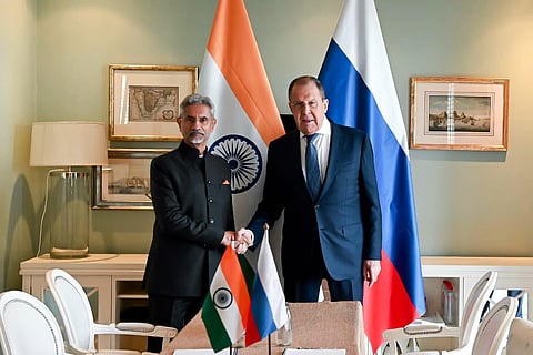 S Jaishankar with Russian Foreign Minister Sergey Lavrov (File Photo | Twitter)