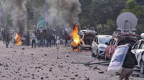 Representational Image: Anti-CAA protests in Lucknow on December 2019. (File Photo | PTI)