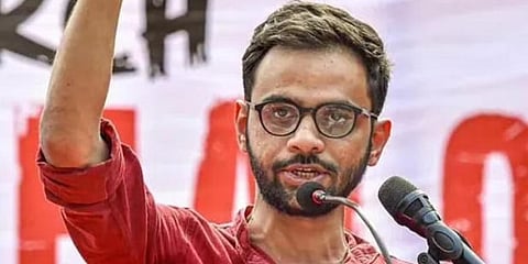Behind bars under sedition charges: In this representational image, former JNU student leader Umar Khalid. (File photo | PTI)