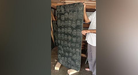 Portraits on stone