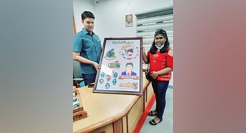 Former Ernakulam collector Jafar Malik with Vandana