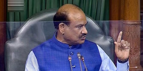 Speaker Om Birla in the Lok Sabha. (File Photo | PTI)