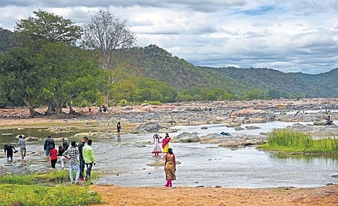 Area of Mekedatu dam. 