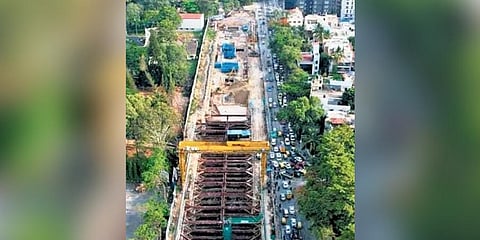​  Langford Station on Reach-6 line, from Nagawara to Kalena Agrahara, is 75 feet below the ground   ​