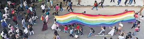 As almost 5,500 people from the community and allies walked through the streets, the fences that often separated people temporarily weakened.