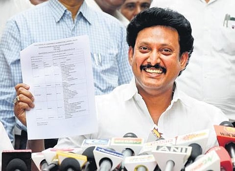 School Education Minister Anbil Mahesh Poyyamozhi