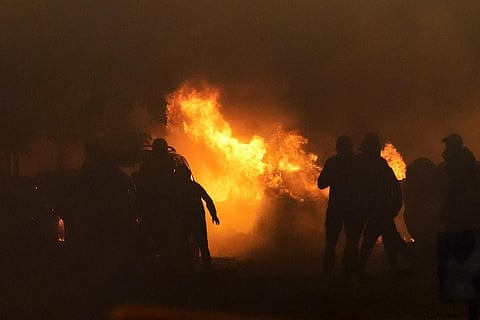 Youths clash with police in Nanterre, outside Paris, Thursday, June 29, 2023. (Photo | AP)