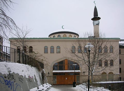 Sweden's Grand Mosque where Koran burning protest happened..