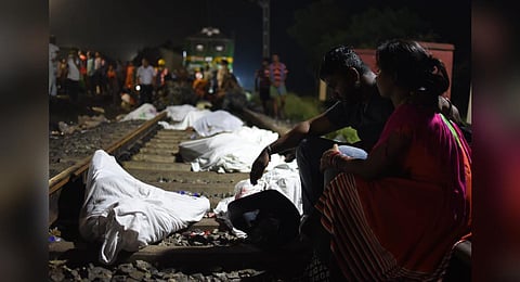 Two passenger trains and a goods train were involved in an accident on Friday in Odisha's Balasore district, one of the worst railway tragedies in the country. (Photo | Debadatta Mallick, EPS)