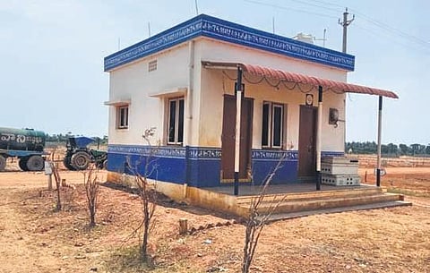 A model house at the proposed Jagananna Colony at Komaragiri Layout.(File  | Express)