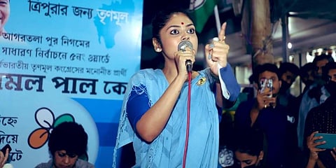 TMCP State president Saayoni Ghosh (Photo | Saayoni Ghosh Twitter)