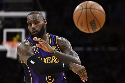 Los Angeles Lakers forward LeBron James. (Photo | AP)