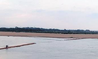 The fair weather road submerged under Mahanadi river water I EXPRESS