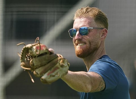 Ben Stokes takes part in a net session. (File Photo | AP)