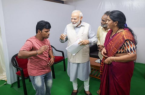 Kadapa differently-abled youth wins PM Modi’s accolades