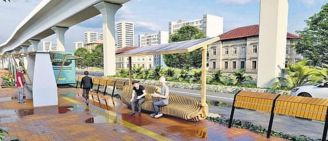 An artist’s view of the renovated stretches. (Photo | Express)