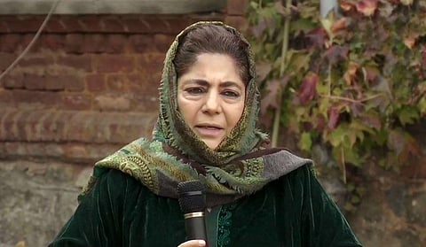 Former Jammu and Kashmir chief minister Mehbooba Mufti.