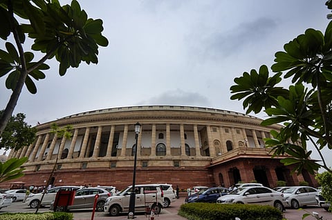 Parliament House during the Monsoon session of Parliament,July 26, 2023.(Photo|PTI)